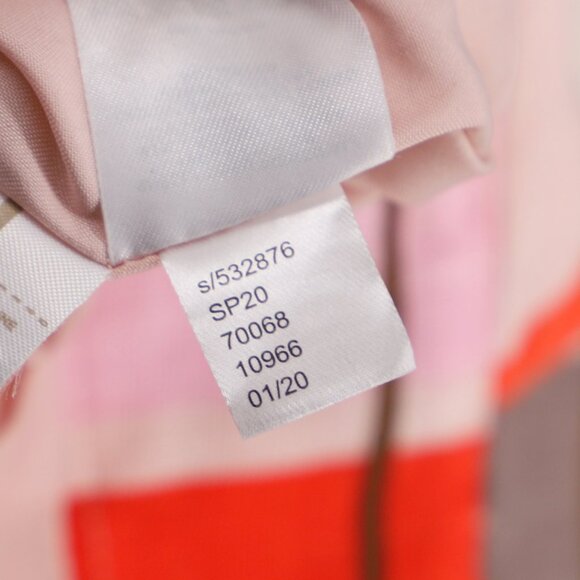 NWT ANN TAYLOR Linen Blend Plaid Tie-Waist Pencil Skirt Pink Multi Size 8 - Picture 8 of 8